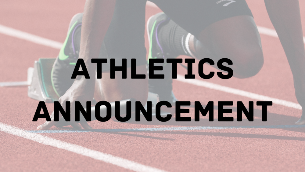 Athletic Announcement Banner/Runner in Blocks