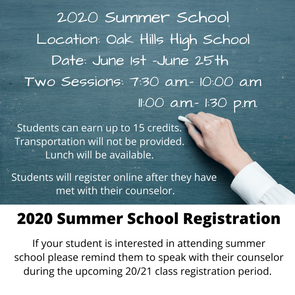 2020 Summer School Registration