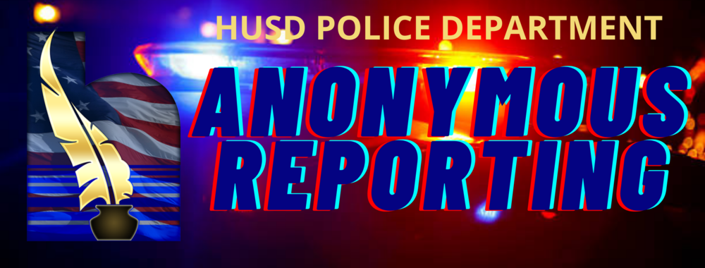 Anonymous Reporting Banner