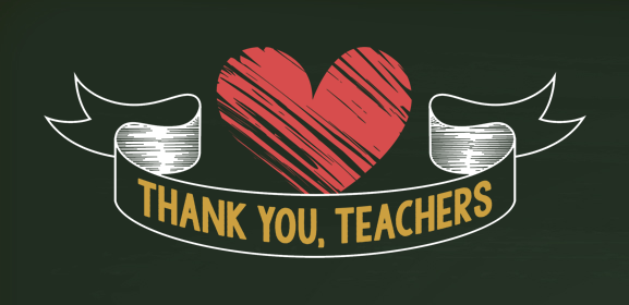 Thank you teachers banner