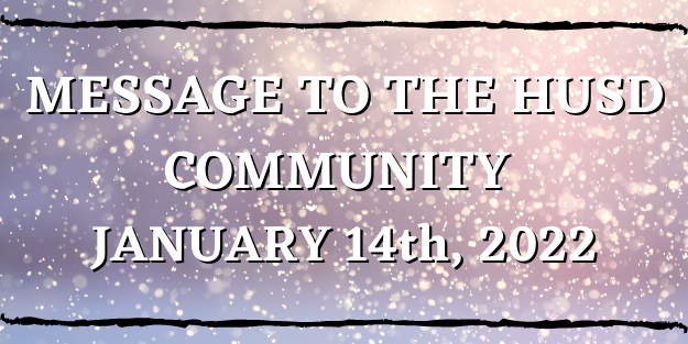 Message to the HUSD Community Banner