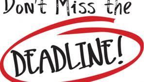 Cap & Gown Deadline