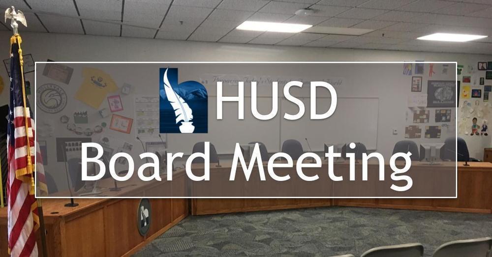 HUSD Board Meeting - March 19, 2020