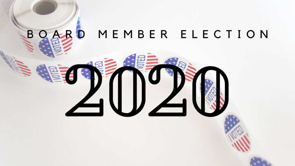 Board Member Election 2020 Banner