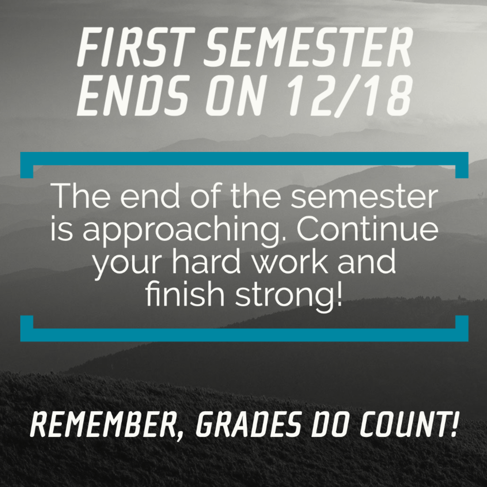 End of Semester