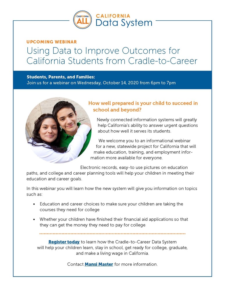 California Colleges Flier English