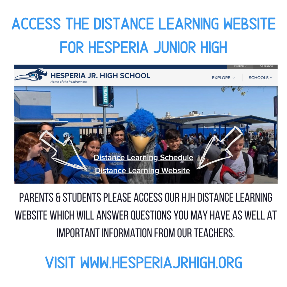 HJH Distance Learning Website