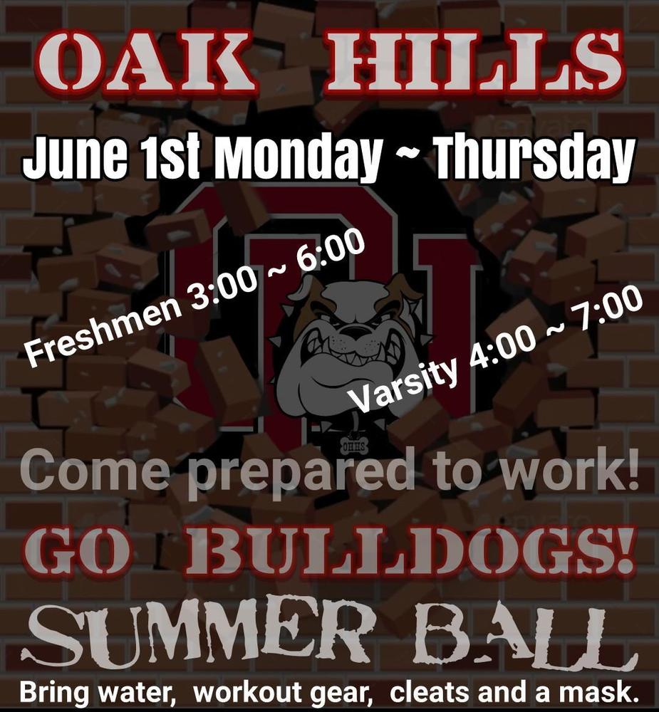 OHHS Football: Summer Ball