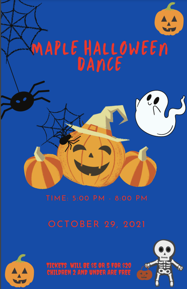 Maple Halloween Dance Flyer