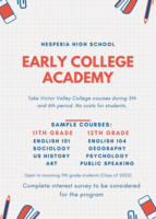 Early College Academy- Class of 2022