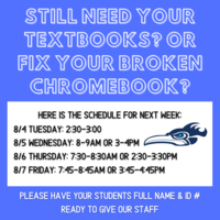 Still need Textbooks/Chromebook
