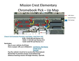 Mission Crest Chromebook Pick Up Map