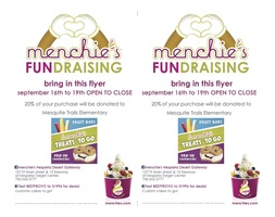 Menchie's Fundraiser is back!