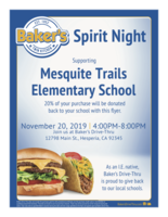 Support our school with great food!