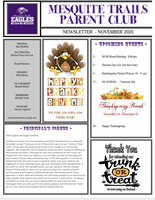 November Newsletter from Parent Club