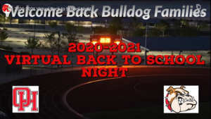 OHHS Virtual Back to School Night 2020-2021
