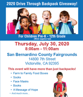 Food, Clothes, and Backpacks!