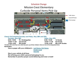 Personal Items Pick-Up Schedule