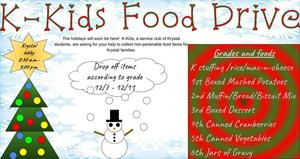 Krystal K-Kids Christmas Food Drive