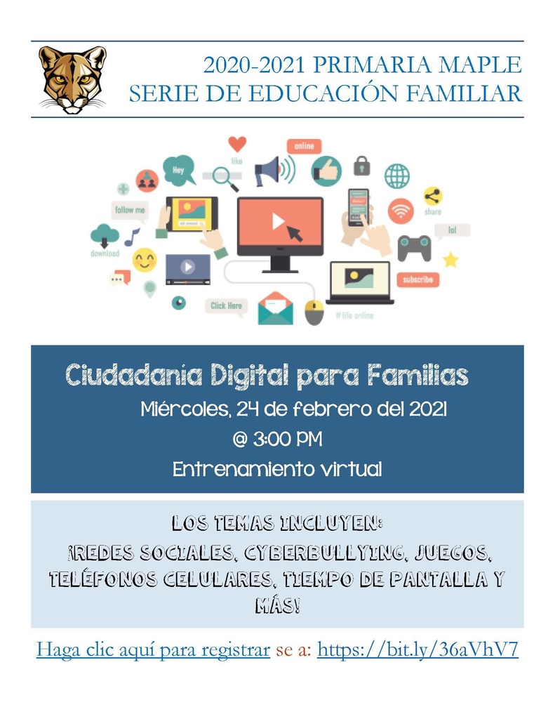 Family education series - Digital Citizenship for families (Spanish)