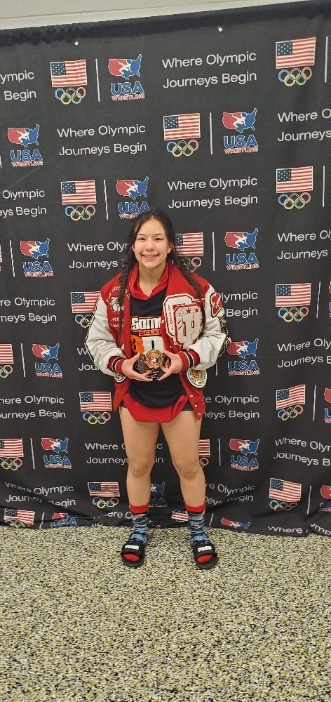 Beware of Bulldog Wrestling and Athena Willden in particular! She competed at the USA Wrestling High School National Recruiting Showcase in Iowa yesterday for girls freestyle at 132 lbs, and placed 4th out of 31 wrestlers in her bracket, and earned her 3rd All-American. Bulldog wrestling in coming!!!