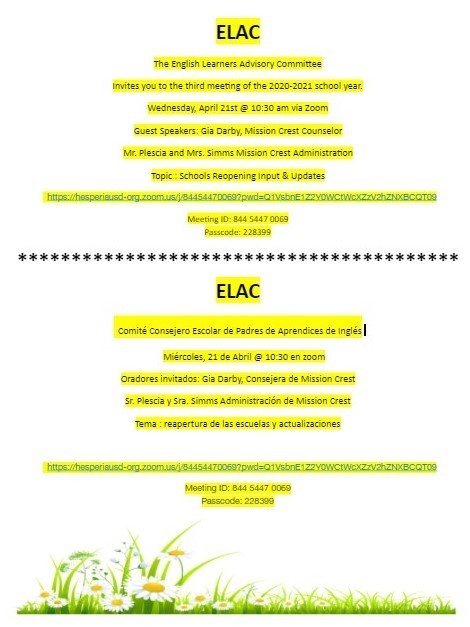ELAC Mtg 4 24 2021