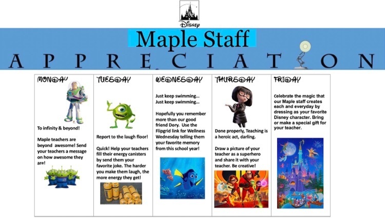 staff appreciation spirit days