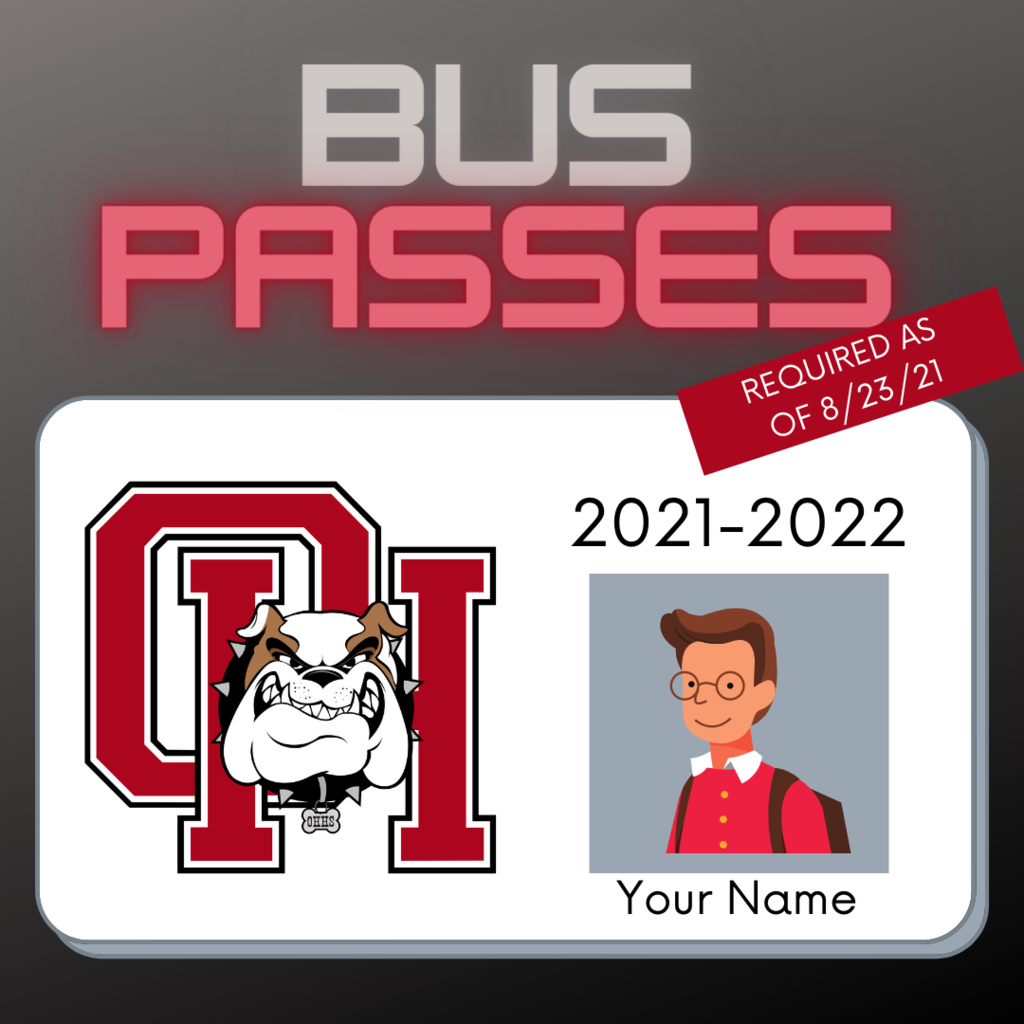 Bus Passes required as of 8/23/21