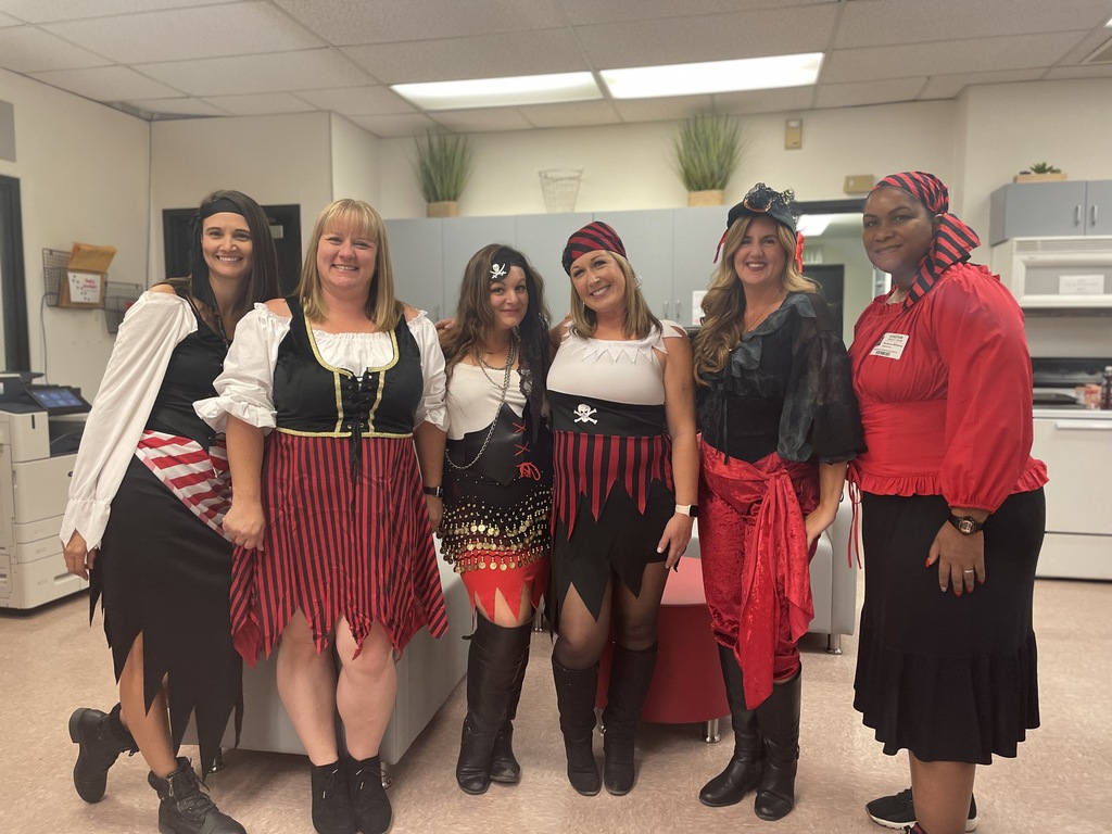 Our first grade teachers dressed as pirates! 