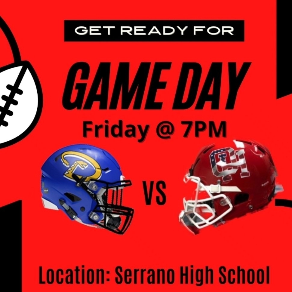 Come out and support your Bulldogs at Serrano High School Friday night @ 7PM!