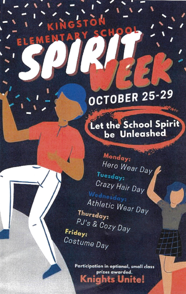 Spirit Week 10/25-10/29