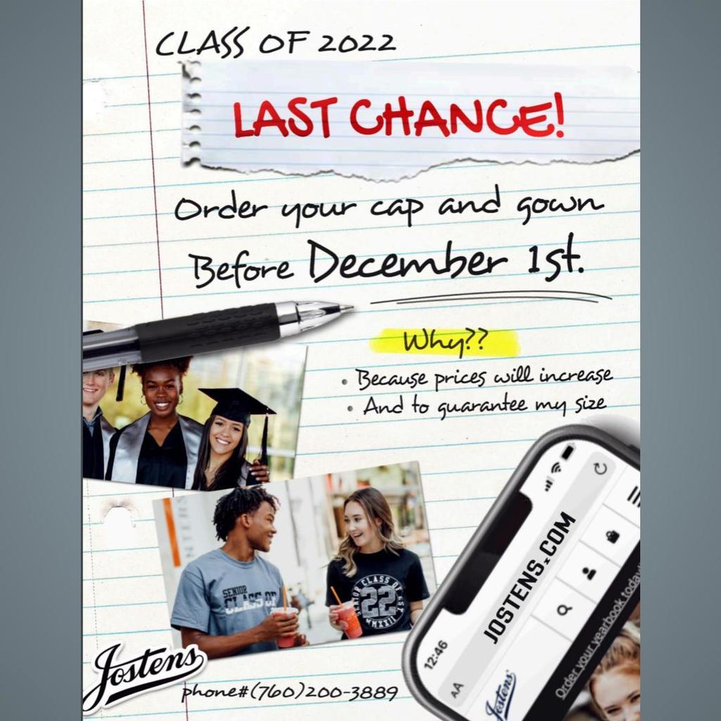 Senior Last Chance - Discount Cap & Gown