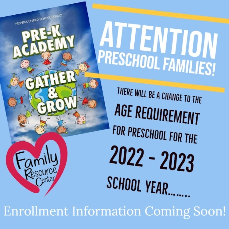 Preschool Age Requirement Update 2022-2033