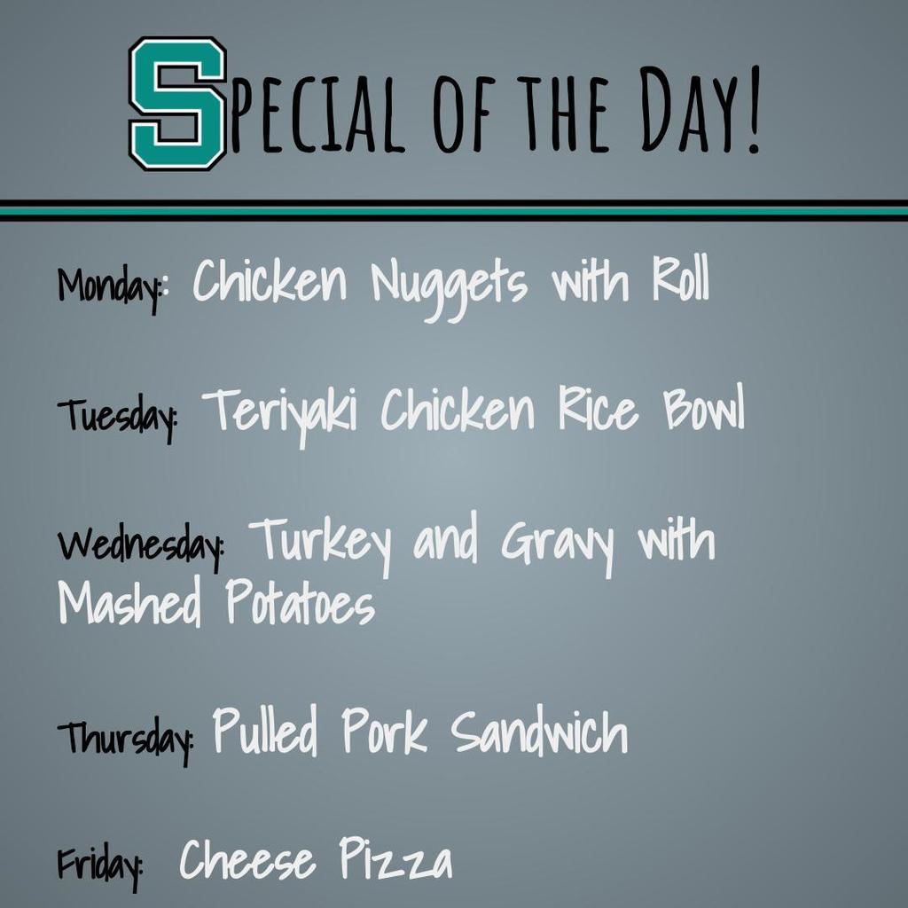 Special of the day 3/14-18