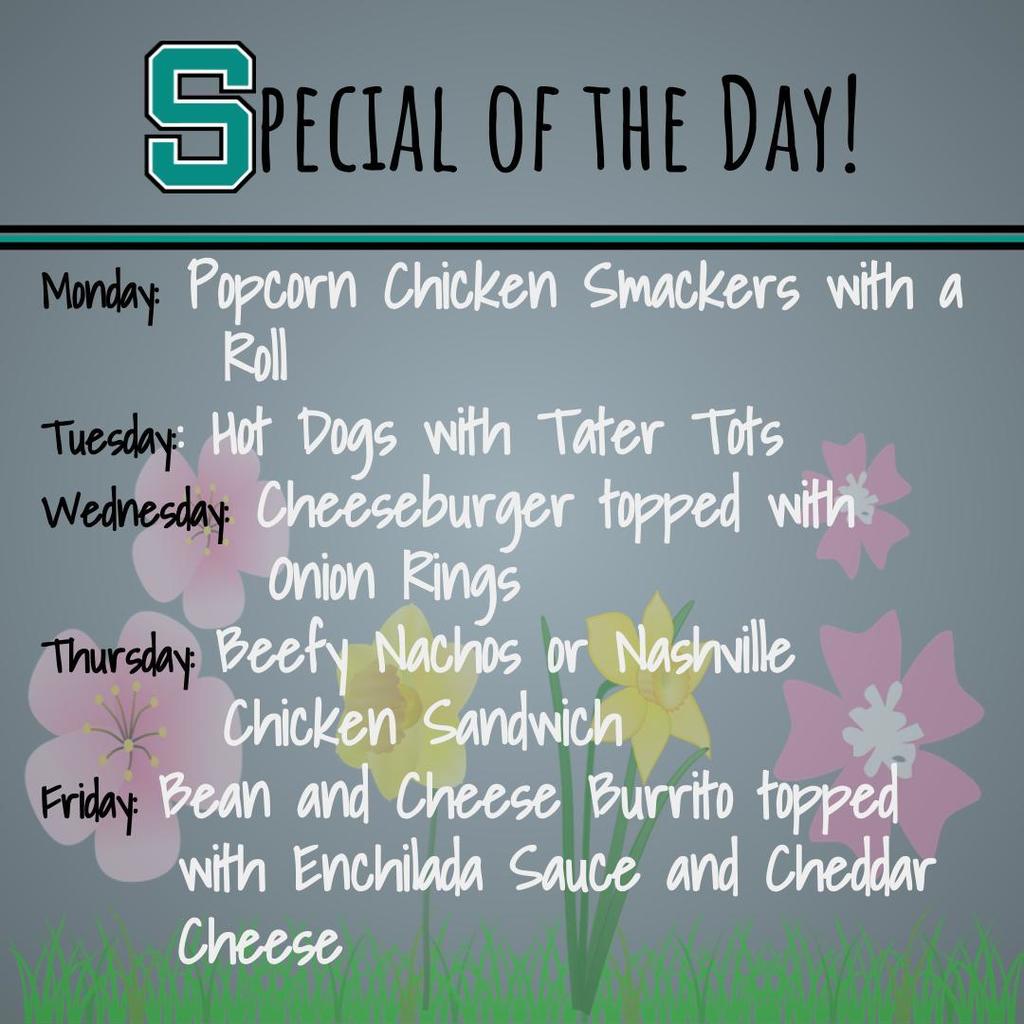 Special of the day 4/25-29