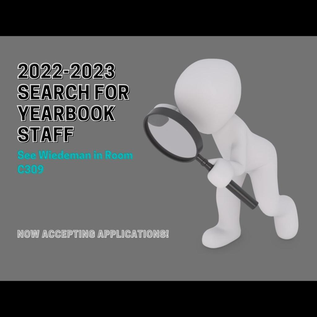 Yearbook Staff Applications available now