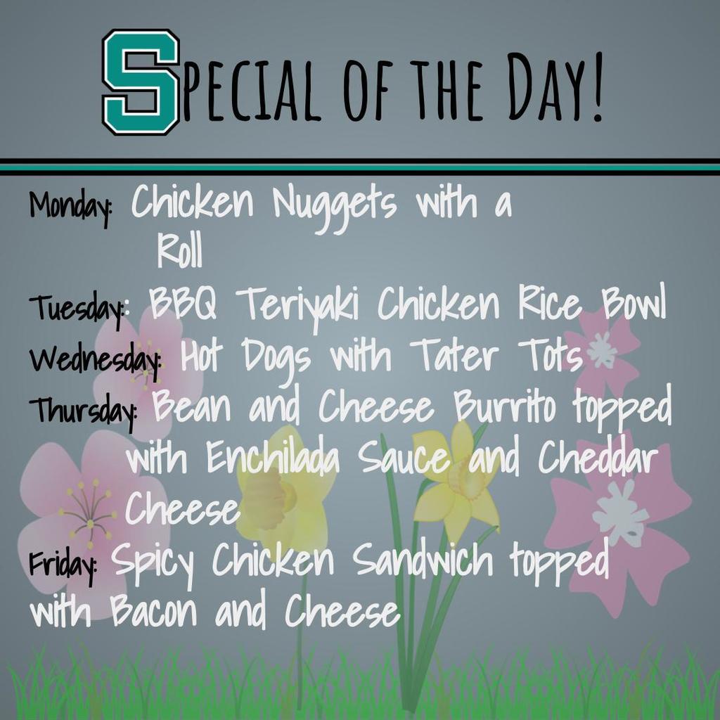 Special of the Day 5/2-6