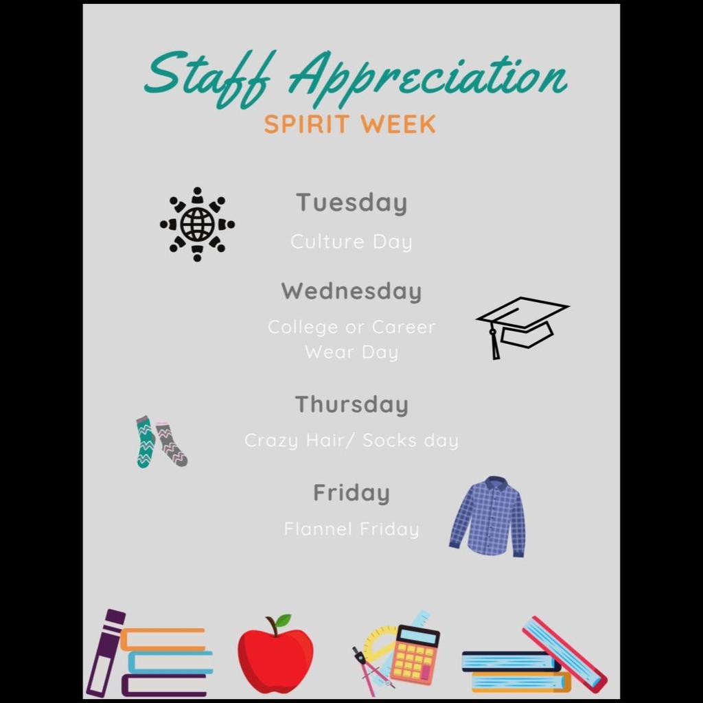 staff appreciation spirit week
