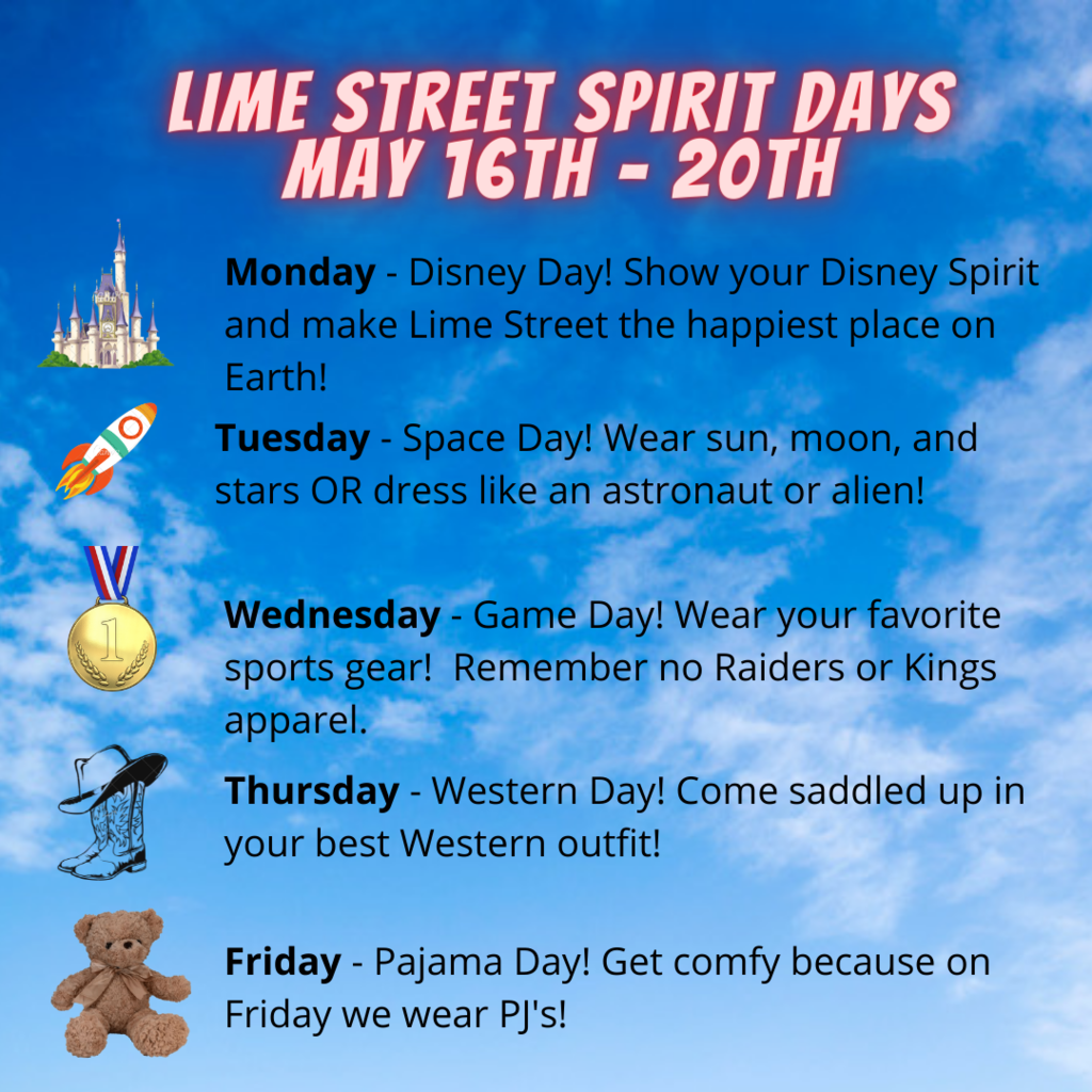 Lime Street Spirit Days!