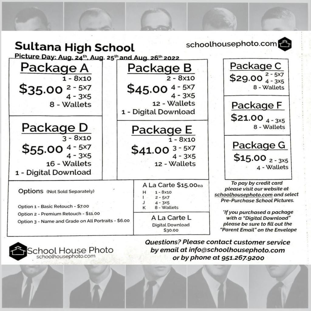 Picture Day Order Form