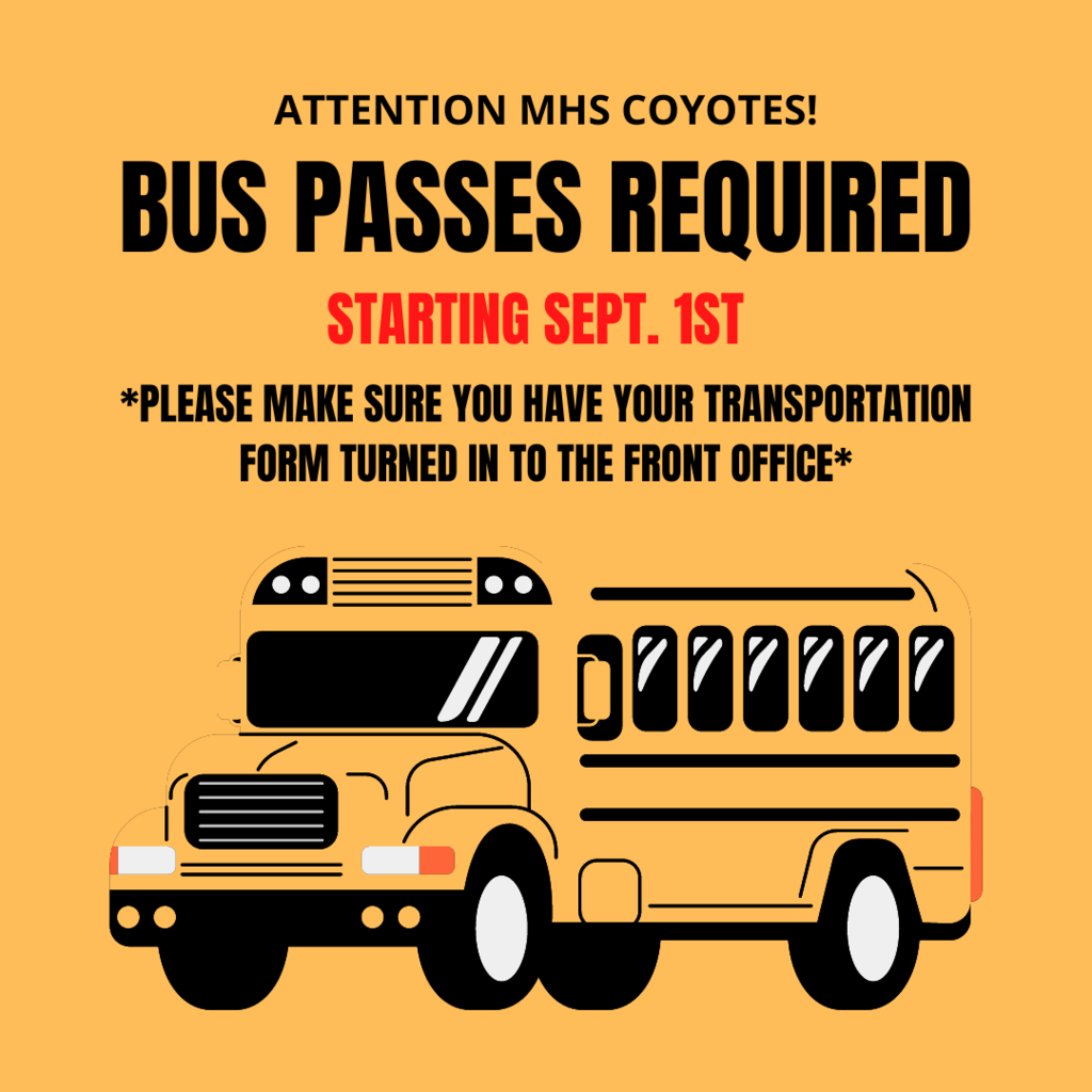 Bus pass flyer.