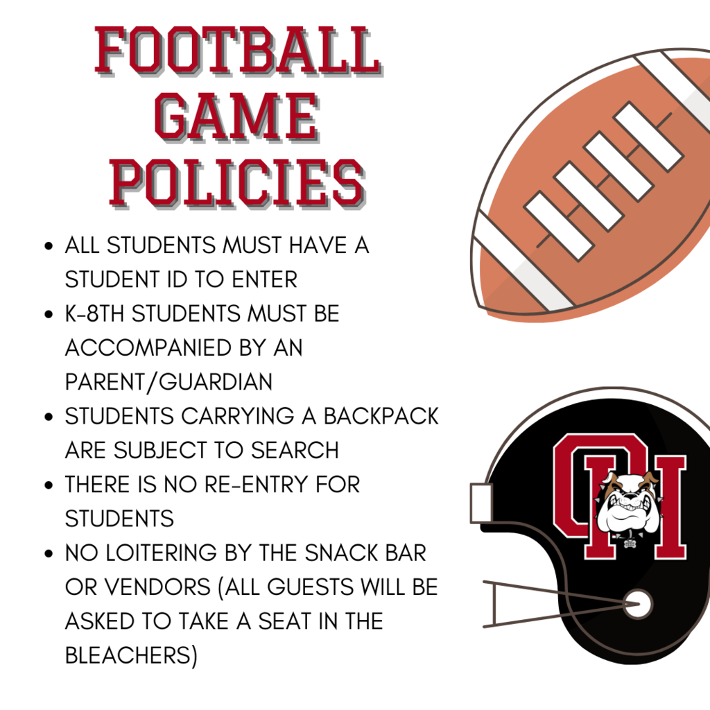 OHHS Football Game Policy 