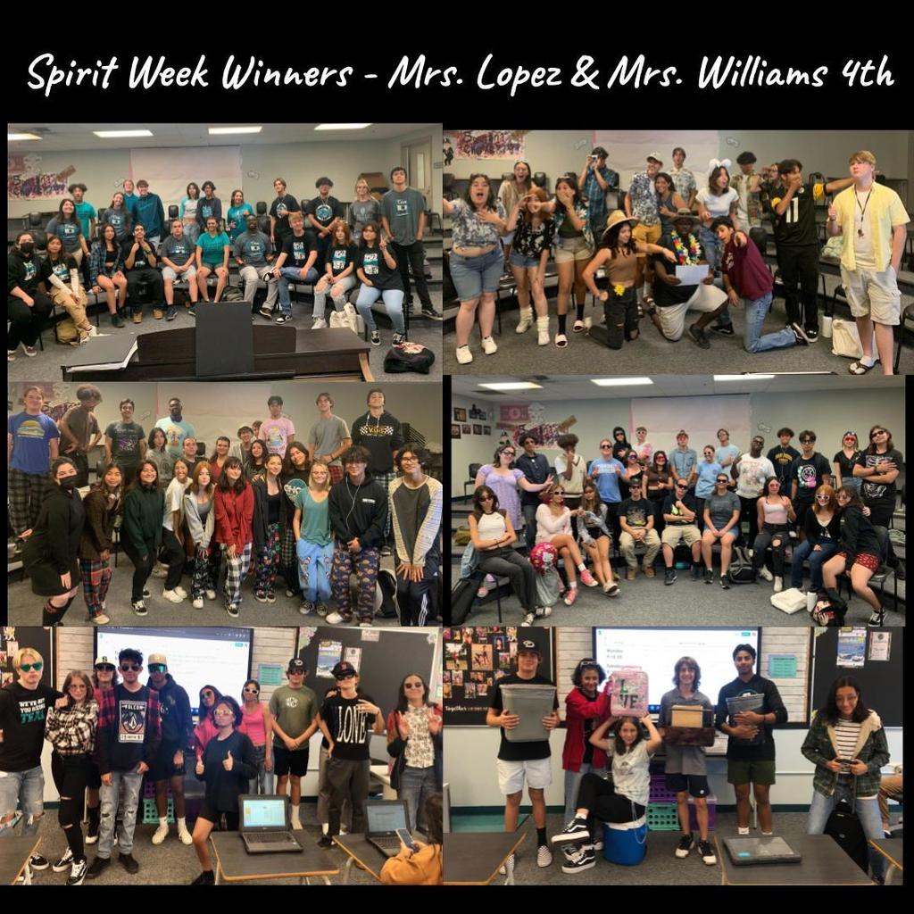 Spirit Week Winners