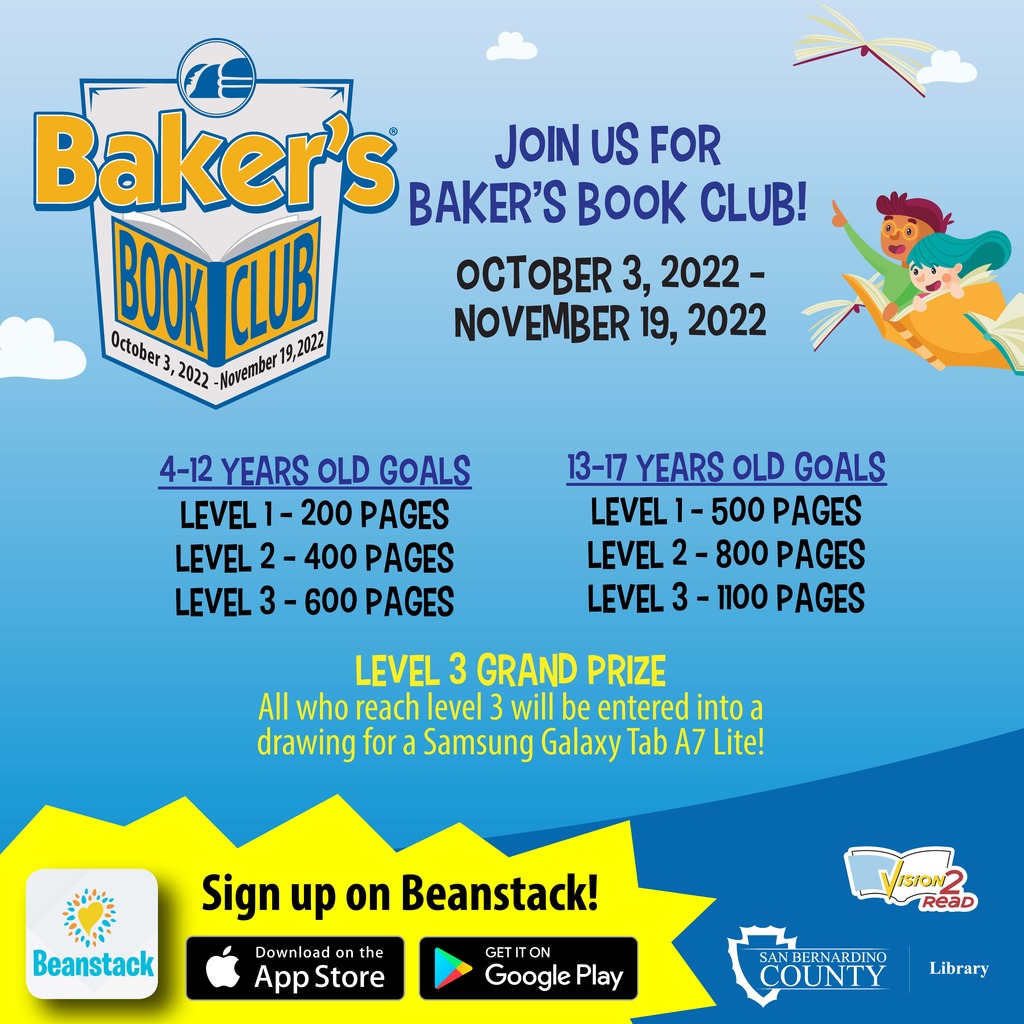 Baker's Book Club Flier