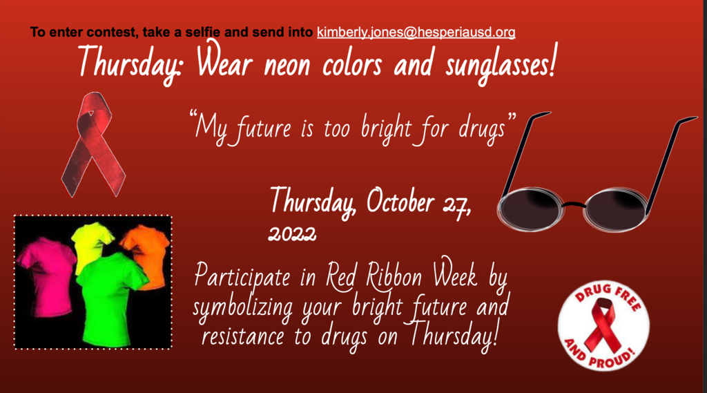 Thursday Red Ribbon Week
