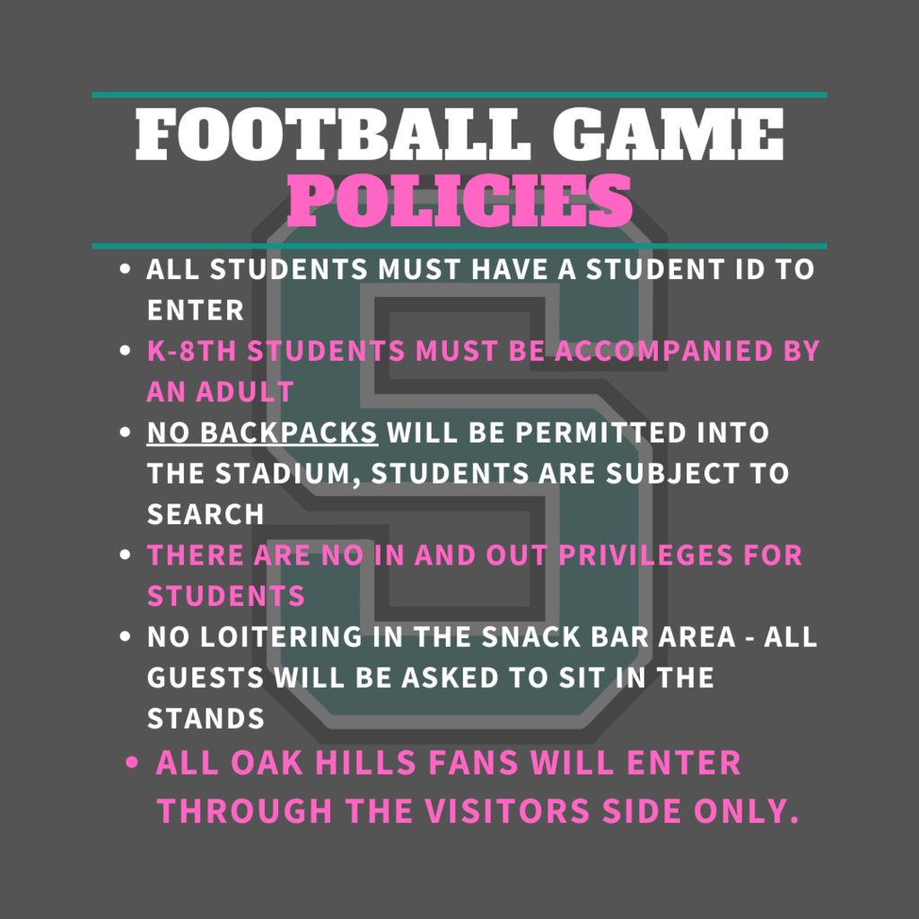 Football Game Policies