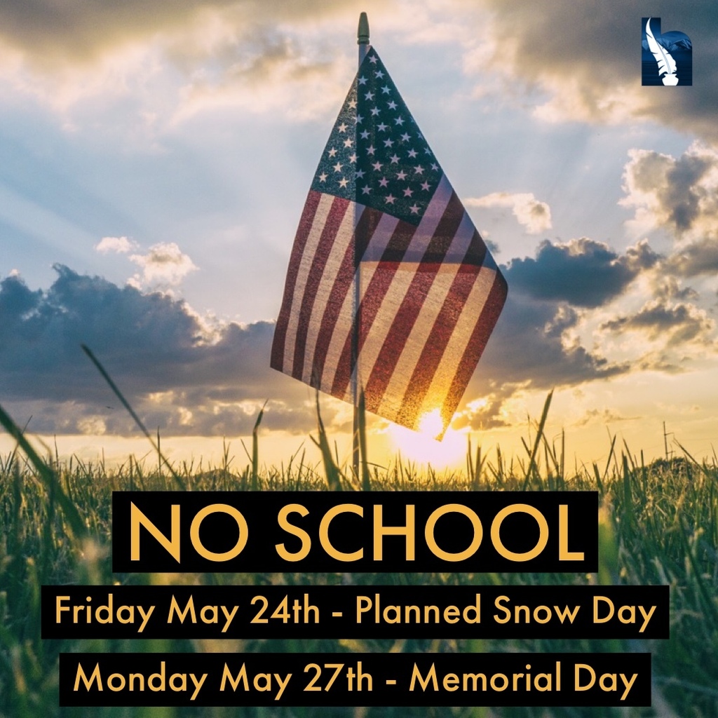 No School May 24th or May 27th