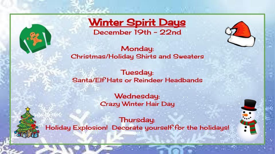 Winter spirit week