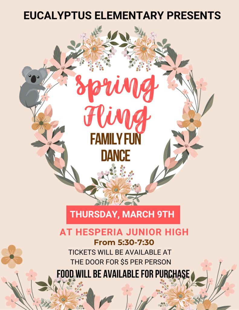 Spring Fling Family Fun Dance Flyer