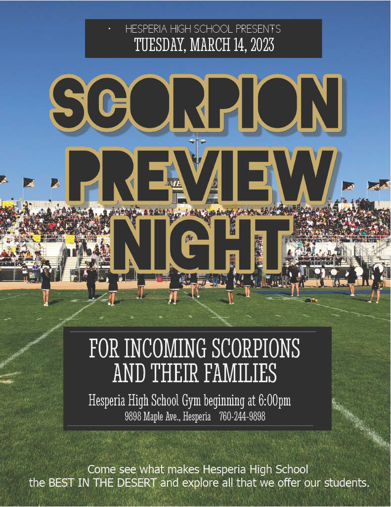 Scorpion Preview Night 2023